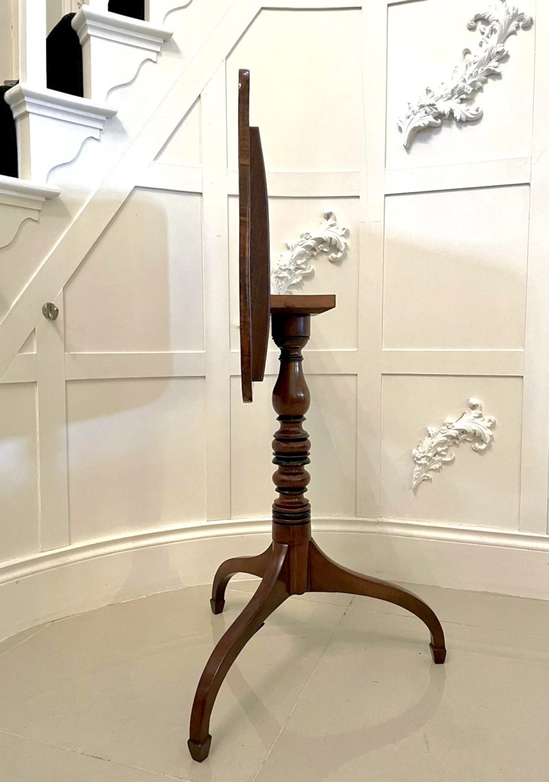 Antique George III Quality Mahogany Lamp Table - Image 8